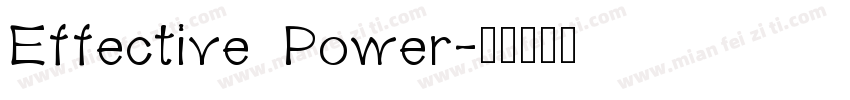 Effective Power字体转换